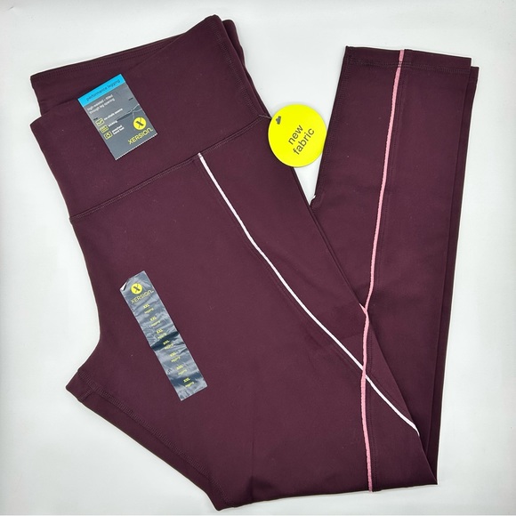 Xersion Women's Set of 2 Blue & Maroon High Rise 7/8 Ankle Leggings Size XXL - Picture 9 of 11
